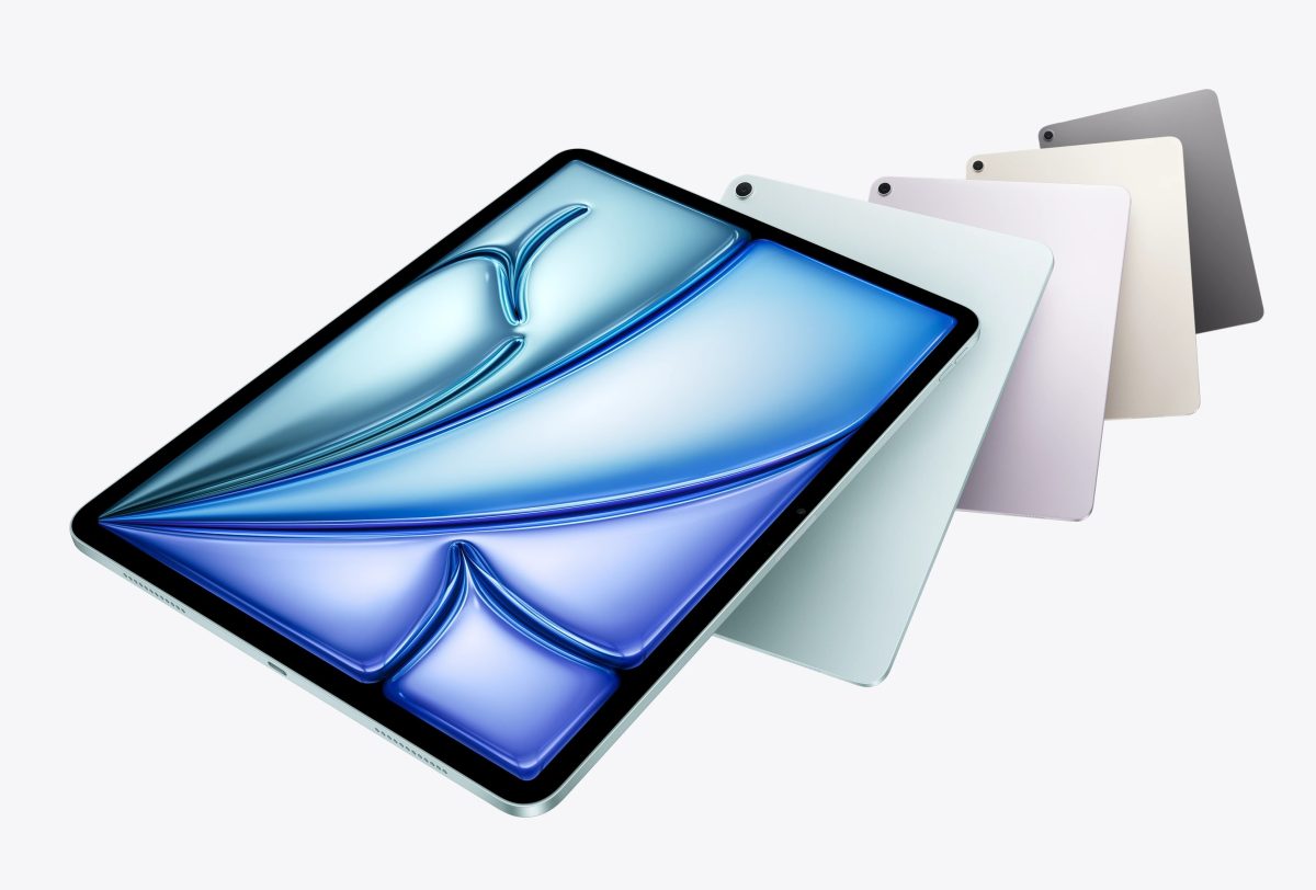 iPad AIr (M4) eri väreissä.