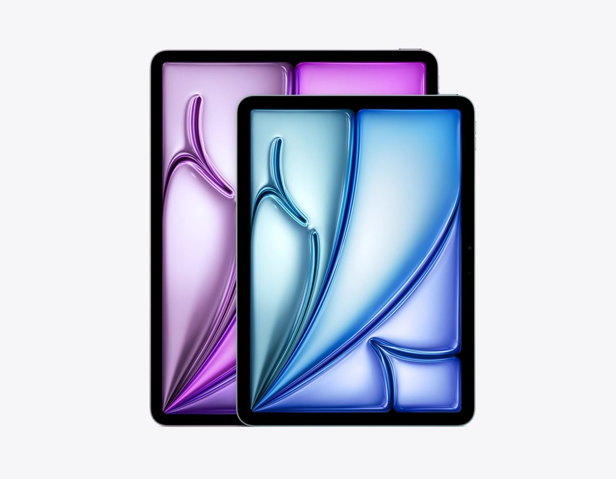 iPad Air (M4) on varustettu joko 11 tai 13 tuuman näytöllä.