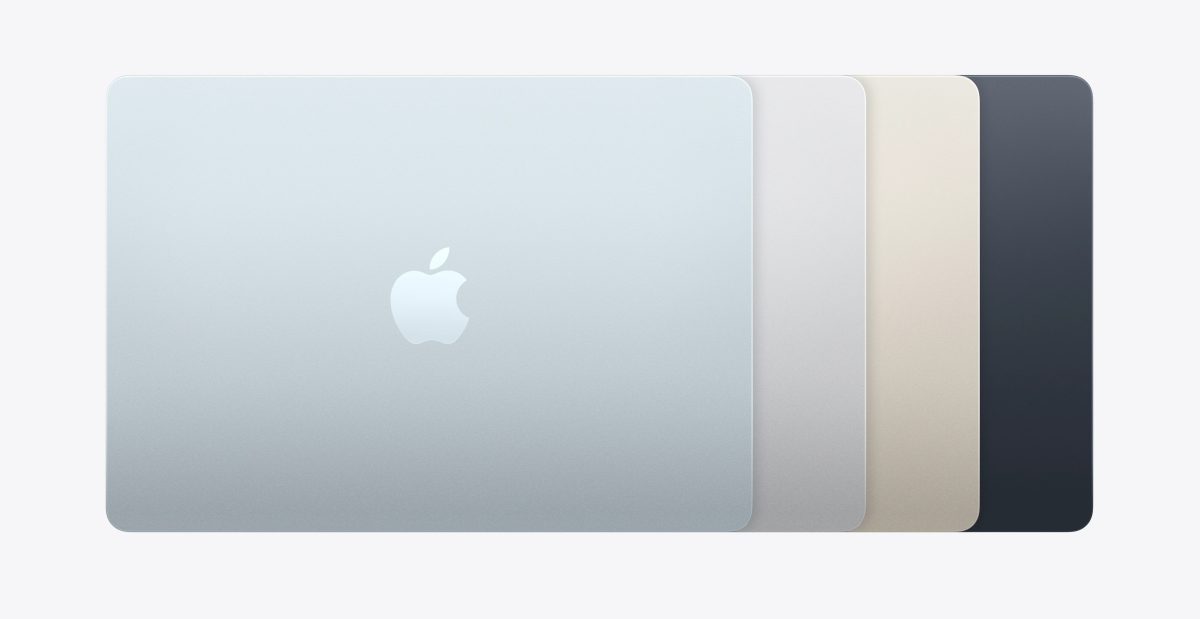 MacBook Air (M5):n värivaihtoehdot.