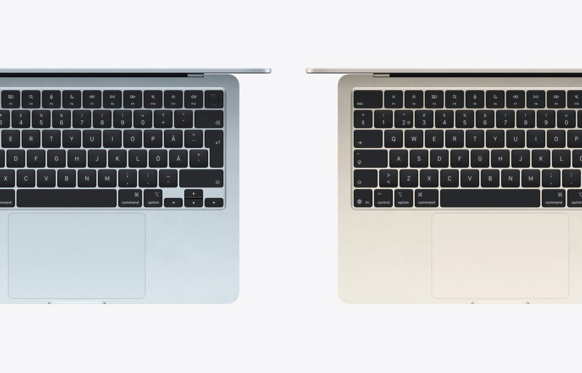 MacBook Air (M5):n näppäimistö.