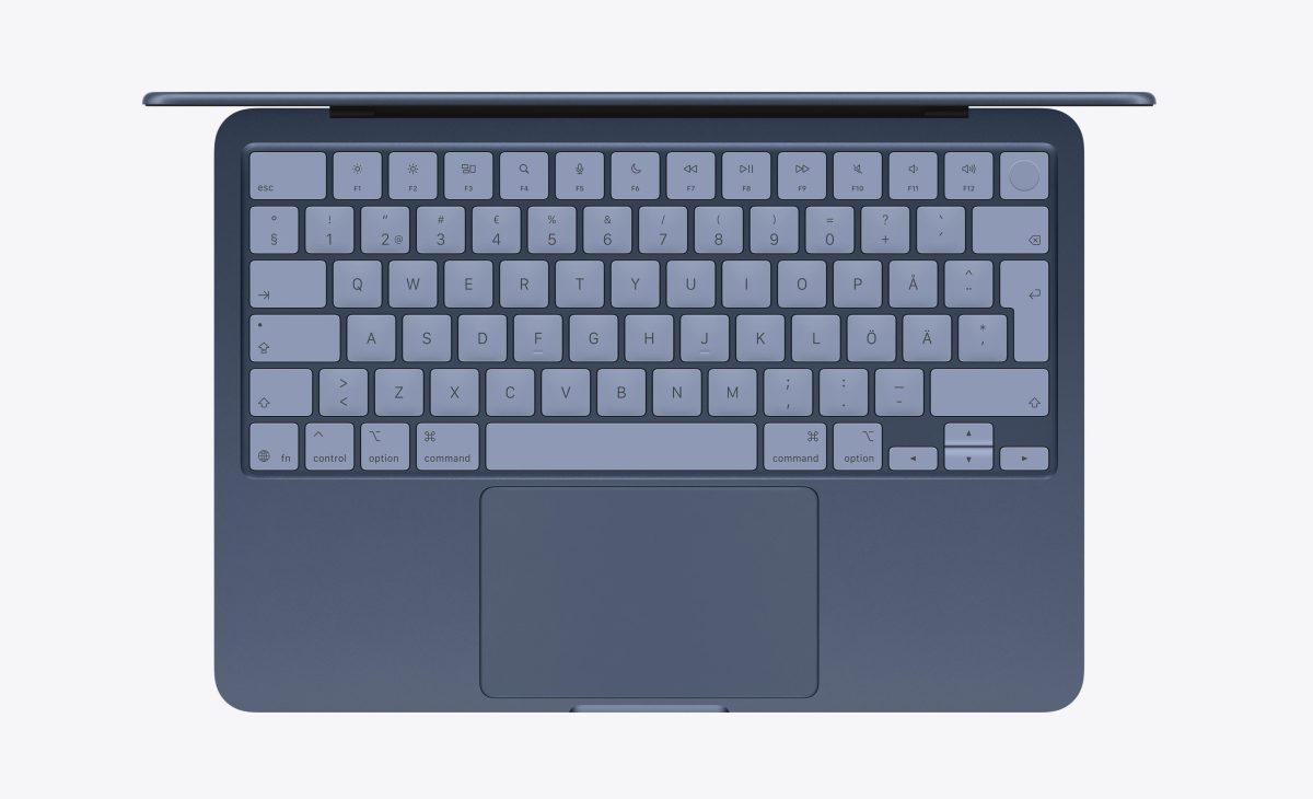 MacBook Neon näppäimistö.