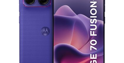 Motorola Edge 70 Fusion+, Pantone Orient Blue.