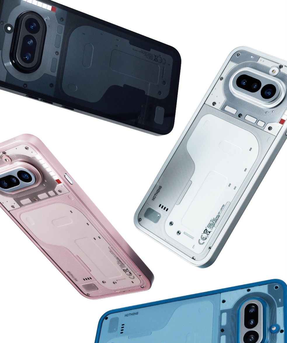 Nothing Phone (4a) eri väreissä.