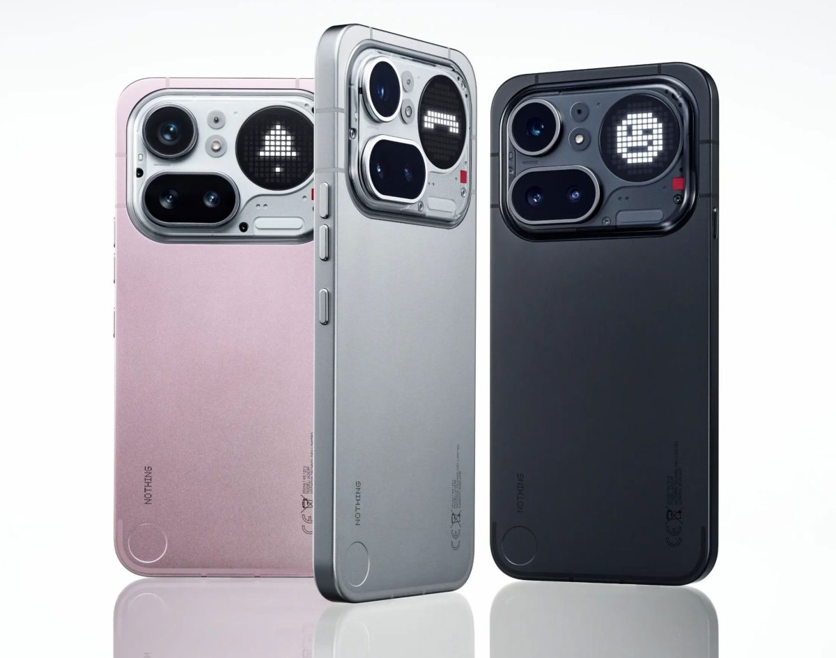 Nothing Phone (4a) Pro eri väreissä.