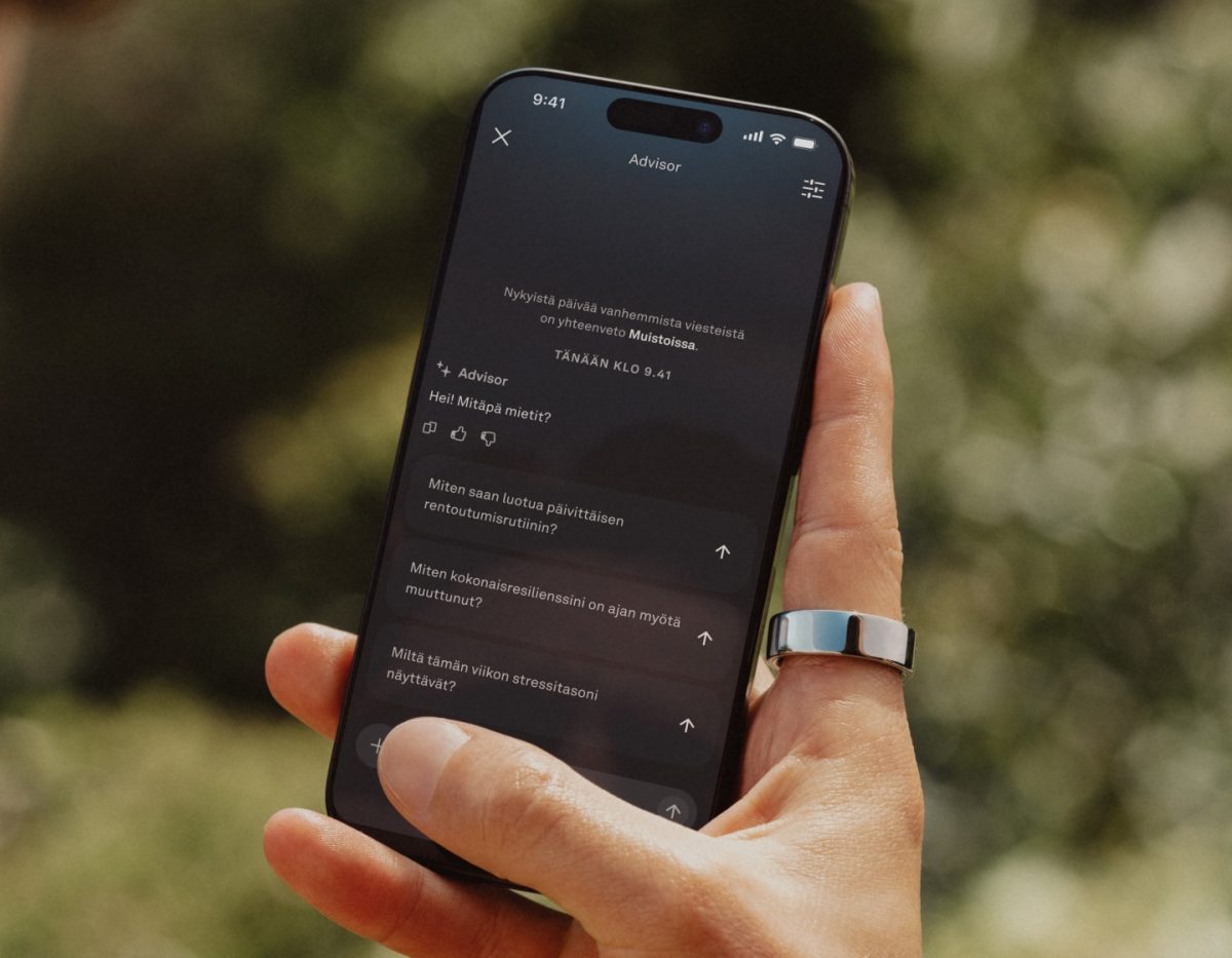 Oura Advisor toimii nyt myös suomeksi.