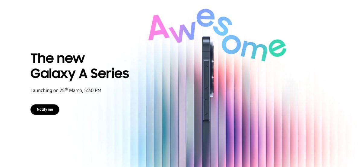 Samsung julkistaa Galaxy A -sarjan julkistuksia 25. maaliskuuta.