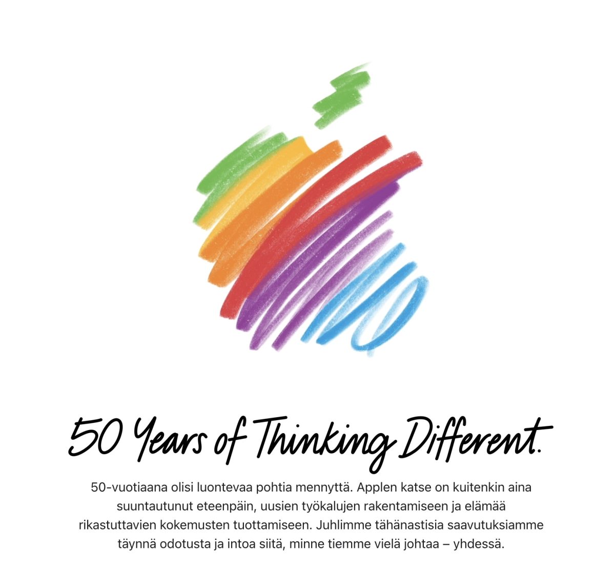Apple juhlii 50-vuotispäiväänsä.