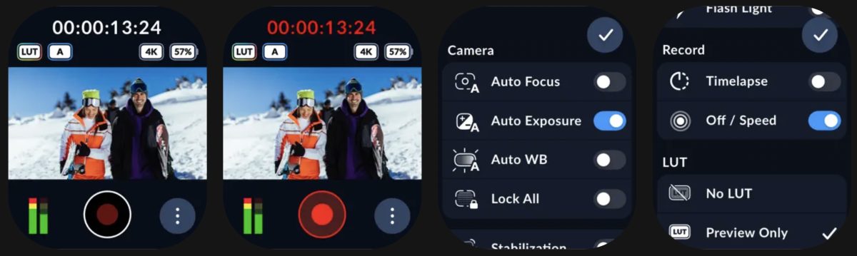 Blackmagic Camera sisältää nyt Apple Watch -kumppanisovelluksen.