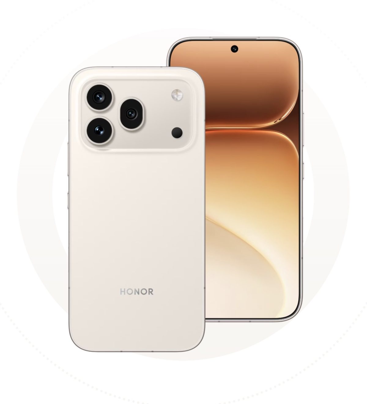 Honor 600 Pro edestä ja takaa.