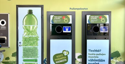 Pullonpalautus Lidlissä.