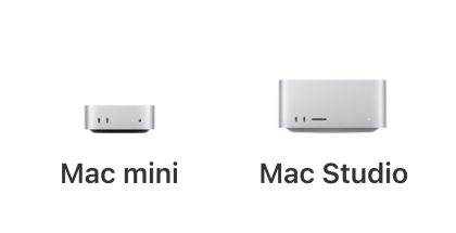 Mac mini ja Mac Studio.