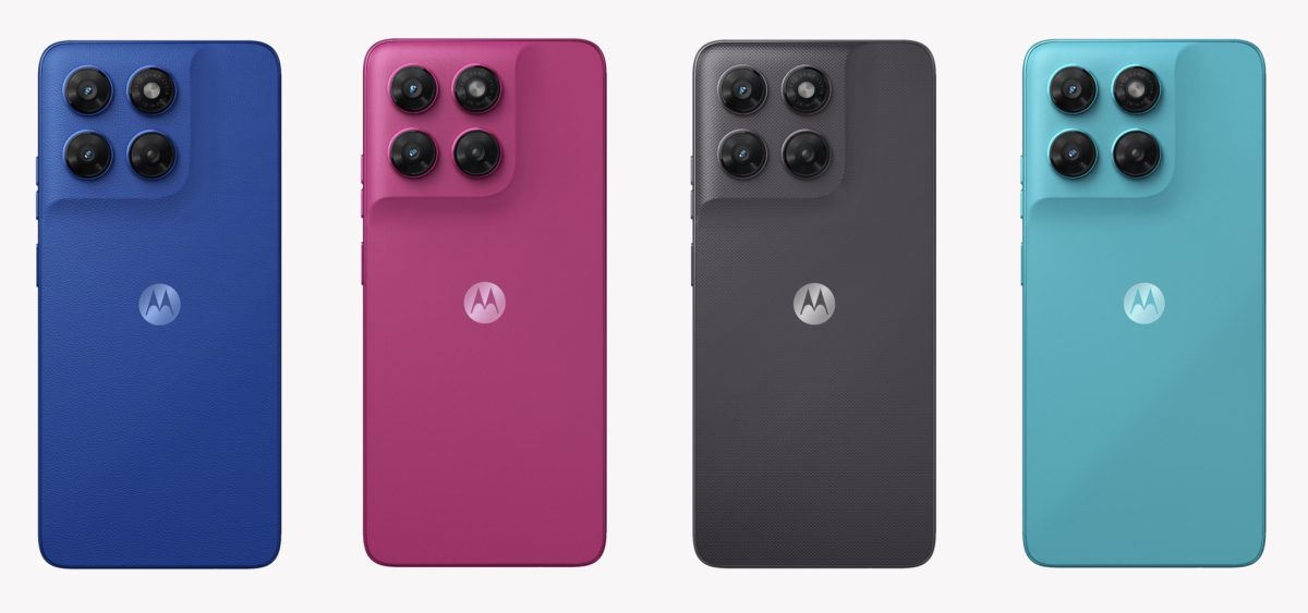 Moto G37:n ja Moto G37 Powerin värivaihtoehdot.