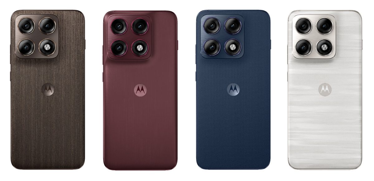 Motorola Edge 70 Pron tyylivaihtoehdot.