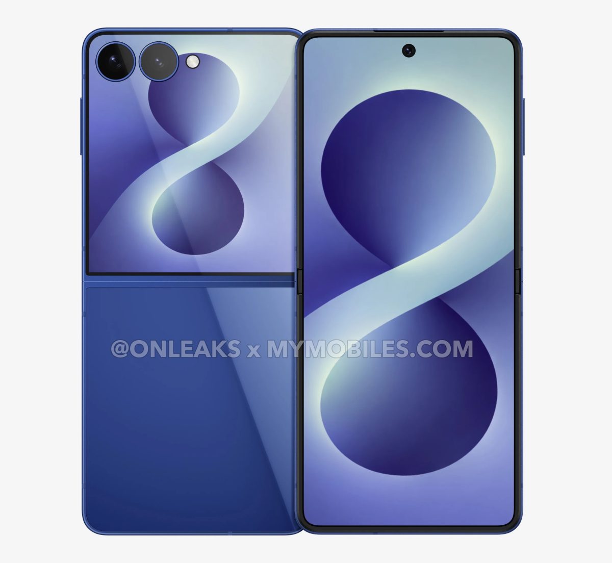 Samsung Galaxy Z Flip8. Kuva: OnLeaks / MyMobiles.