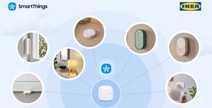Samsung SmartThings + Ikea.