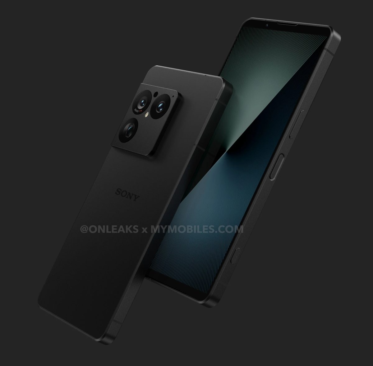 Sony Xperia 1 VIII:n mallinnos. Kuva: OnLeaks / MyMobiles.