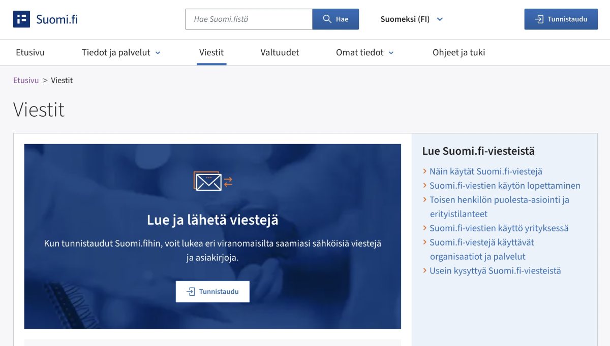Suomi.fi-viestit.