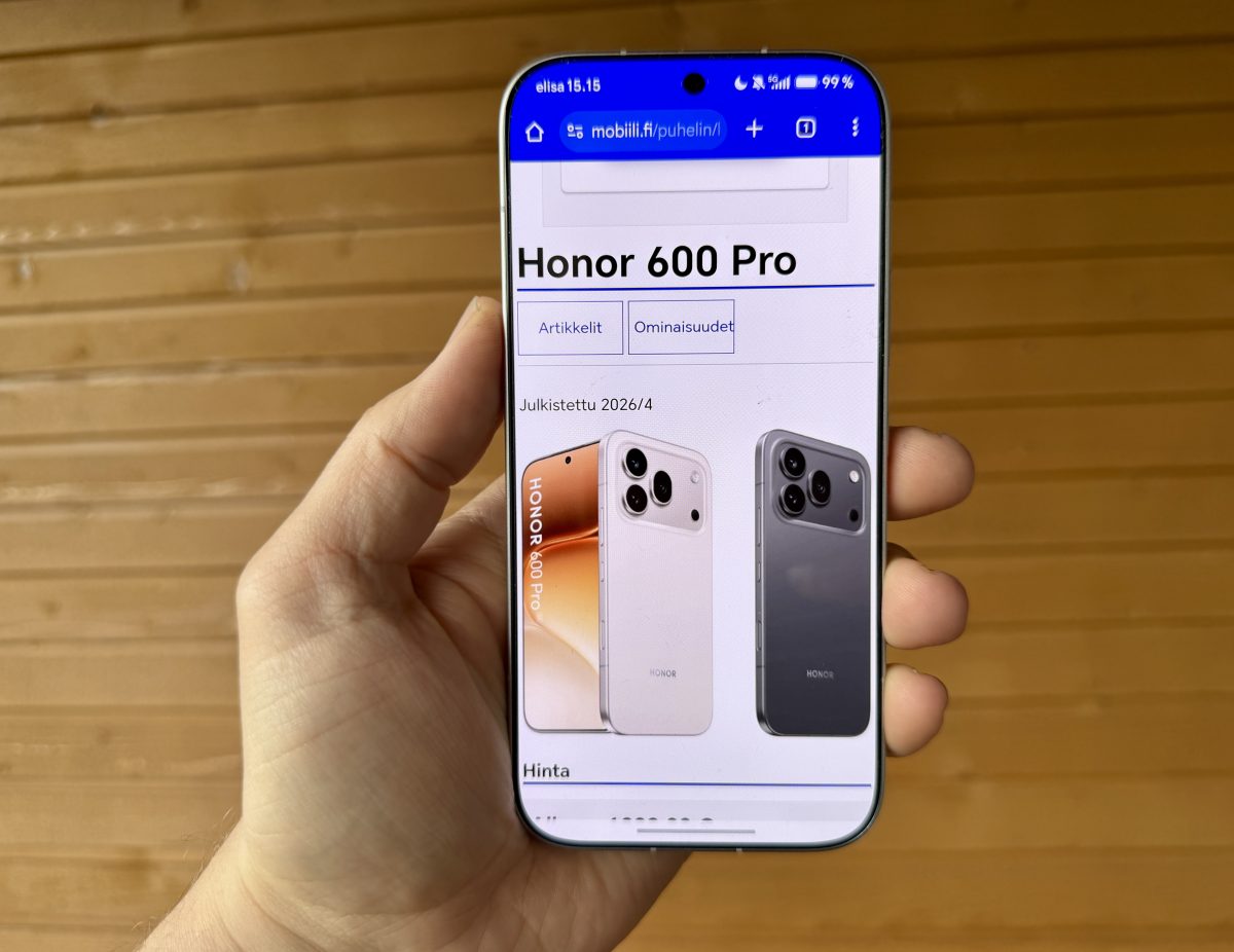 Honor 600 Pron näyttö ansaitsee kehut.