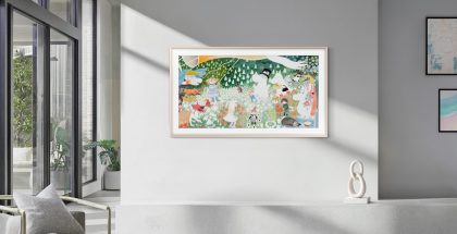“Puutarhajuhlat” (teoksesta “Vaarallinen matka” (1977)), Tove Jansson, Samsungin The Frame Pro -televisiossa.