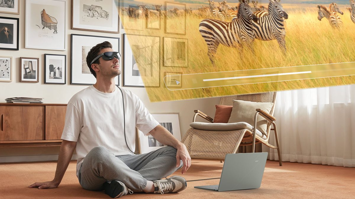 Acer AR Vision GR0 -lasit käytössä.