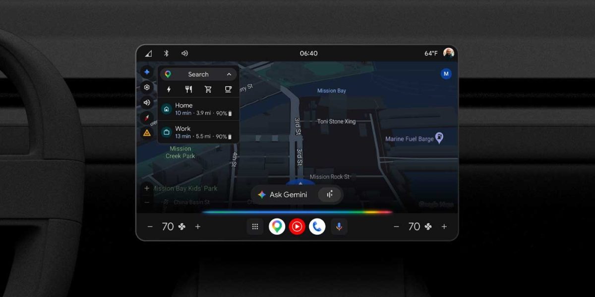 Gemini tulee osaksi Android Automotive -käyttöjärjestelmällä varustettuja autoja.