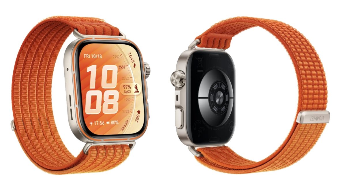 Huawei Watch Fit 5 Pro edestä ja takaa.