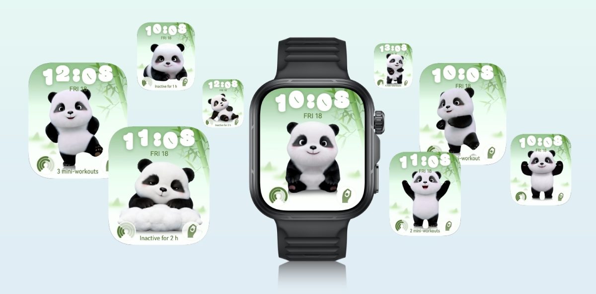 Uutuutena Huawei Watch Fit 5 -kelloissa mukana ovat pandan ohjaamat minitreenit.