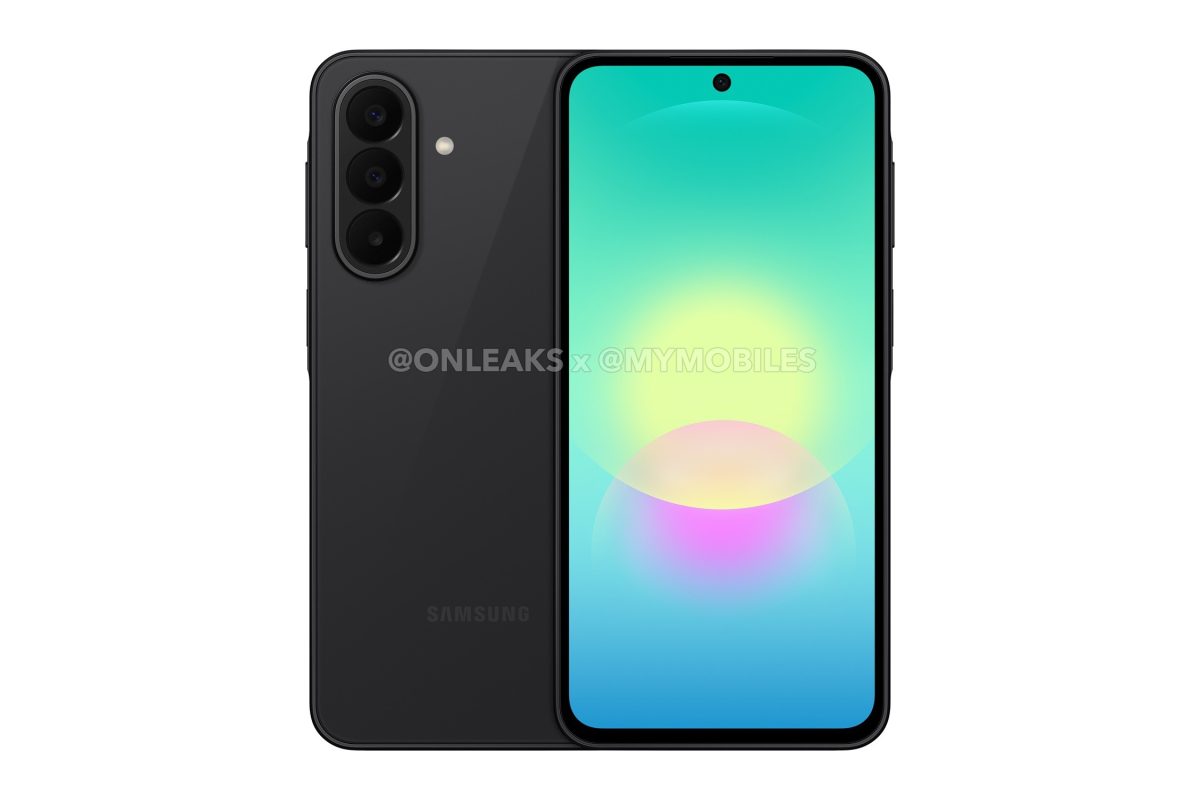 Samsung Galaxy A27 5G mustana. Kuva: OnLeaks / MyMobiles.