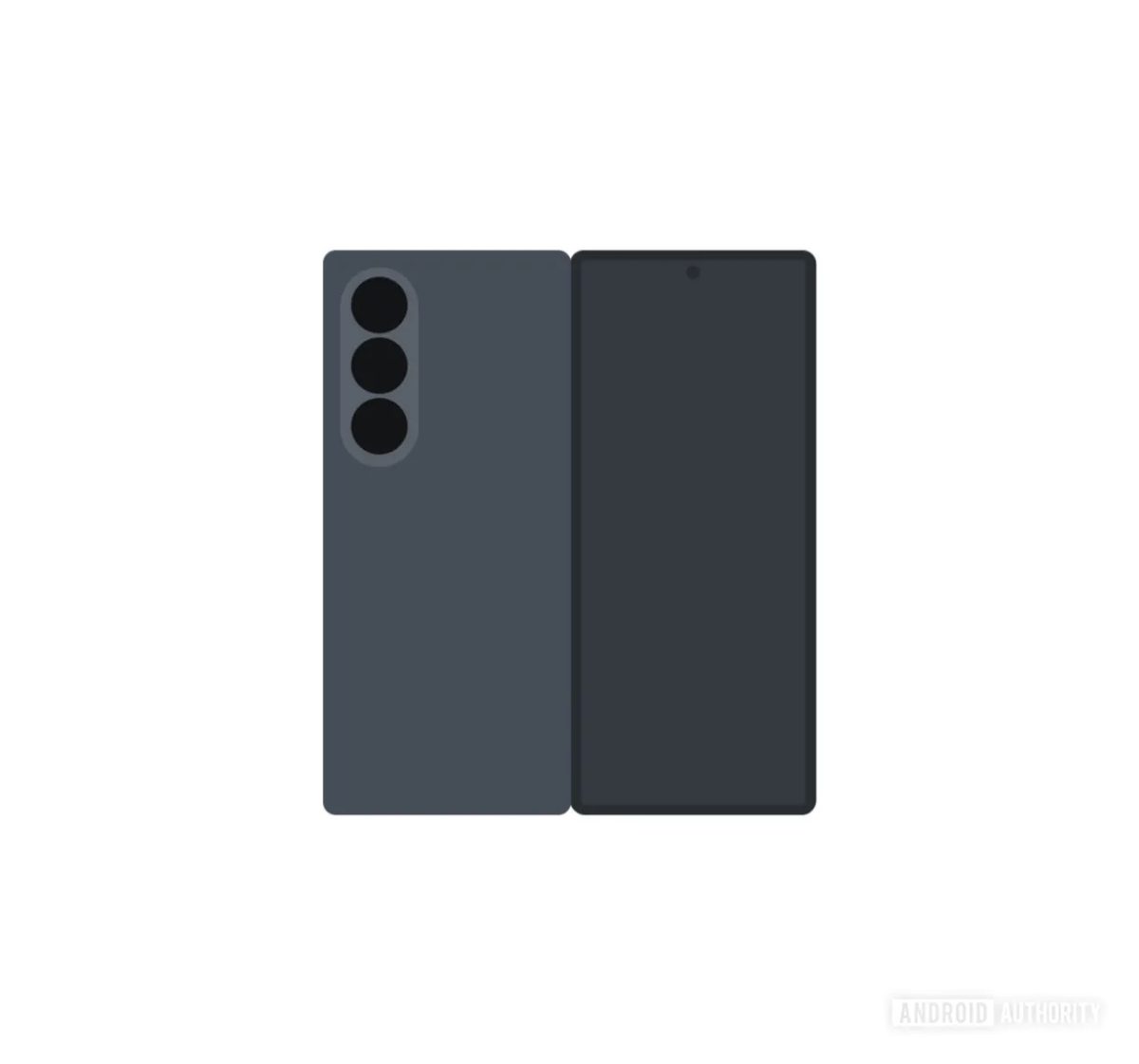 Samsungin ohjelmistosta paljastunut kuva Galaxy Z Fold8:sta, joka on jatkamassa tutuilla linjoilla.