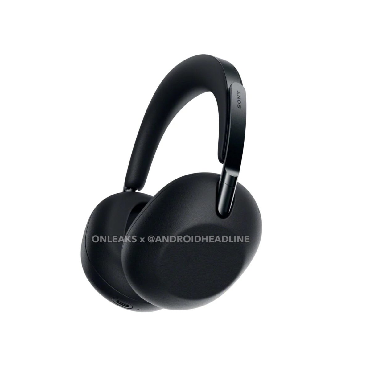 Sony WH-1000XX The ColleXion -kuulokkeet mustana värivaihtoehtona. Kuva: OnLeaks / Android Headlines.