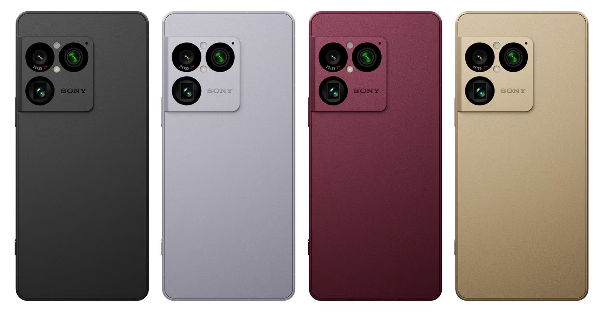 Sony Xperia 1 VIII:n värivaihtoehdot.