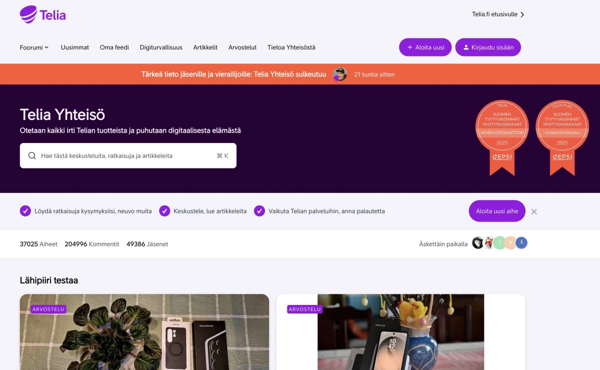 Telia Yhteisö.