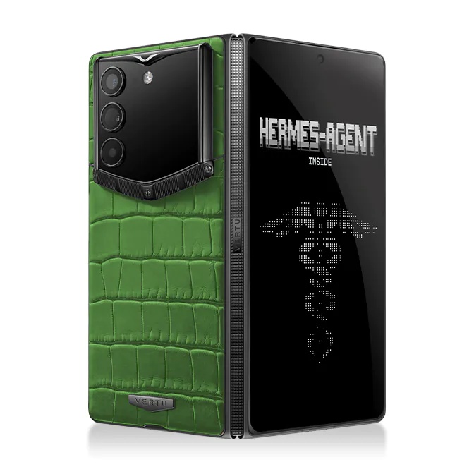 Vertu AlphaFold Green Alligator -versiona.
