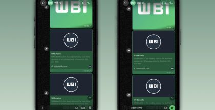 WABetaInfon kuvat esittelevät uutta Liquid Glass -tyyliä WhatsAppissa.