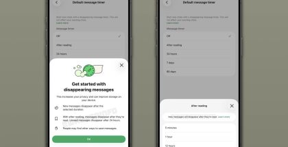 WhatsApp testaa nyt iPhone-sovelluksessaan vain kerran katsottavissa olevia, katoavia viestejä. Kuva: WABetaInfo.
