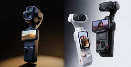 DJI:n ja Insta360:n viimeisimmät gimbaalikamerat Osmo Pocket 4P ja Luna Ultra.