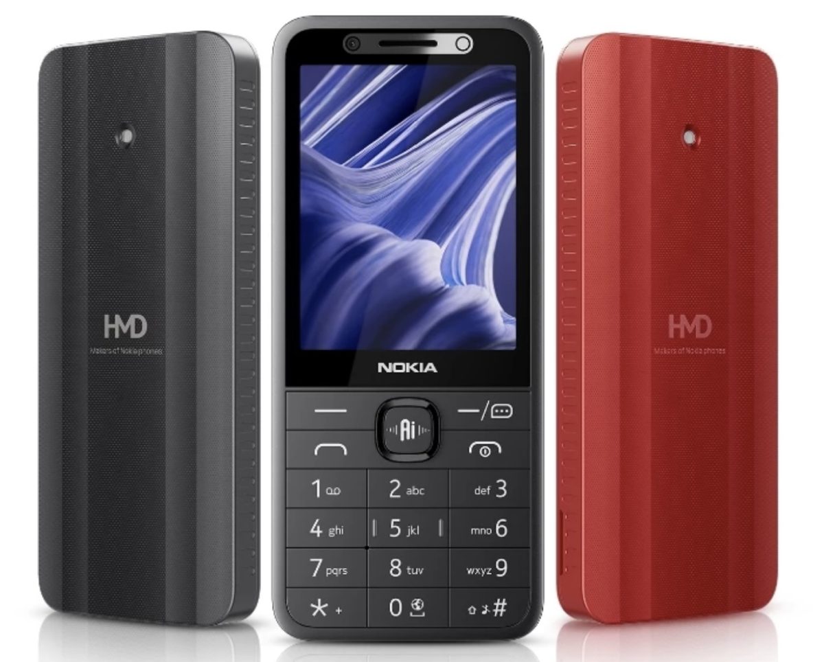 Nokia 215 Chat kahtena värivaihtoehtona.
