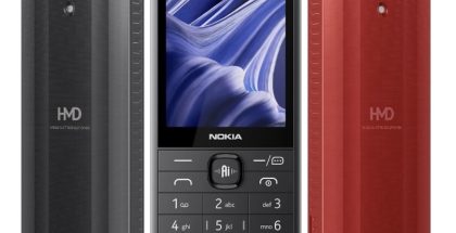 Nokia 215 Chat kahtena värivaihtoehtona.