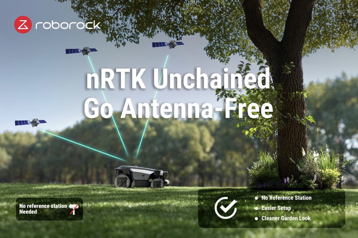 Roborock tukee jatkossa itsenäistä nRTK-paikannusta robottiruohonleikkureissaan.