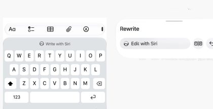 iOS 27 beta 2 toi Write with Siri -uudistuksen. Kuva: 9to5Mac.