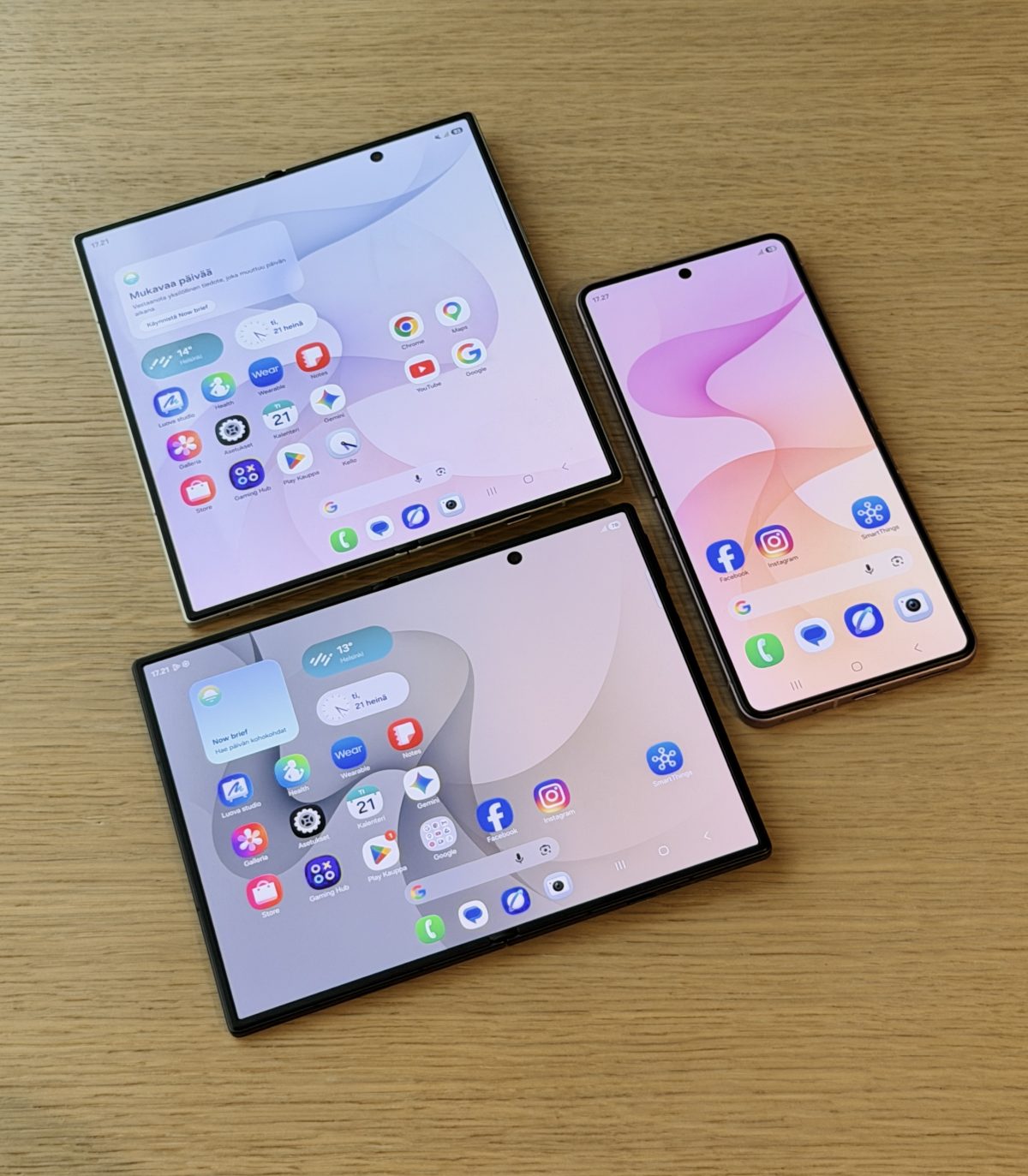 Samsung Galaxy Z Fold8, Galaxy Z Fold8 Ultra ja Galaxy Z Flip8 tarjoavat erimuotoisia vaihtoehtoja taittuvanäyttöisten puhelinten joukossa.