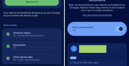 Android-varmuuskopiointi laajenee uudella valinnalla. Kuvat: 9to5Google.