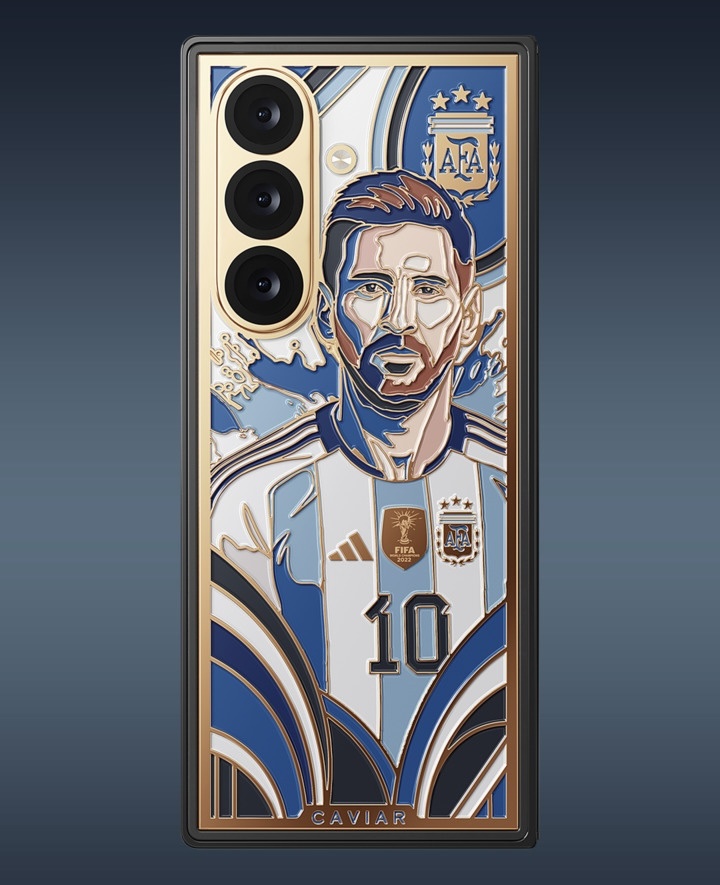 Caviarin Messi-erikoisversio Samsung Galaxy Z Fold8 Ultrasta.