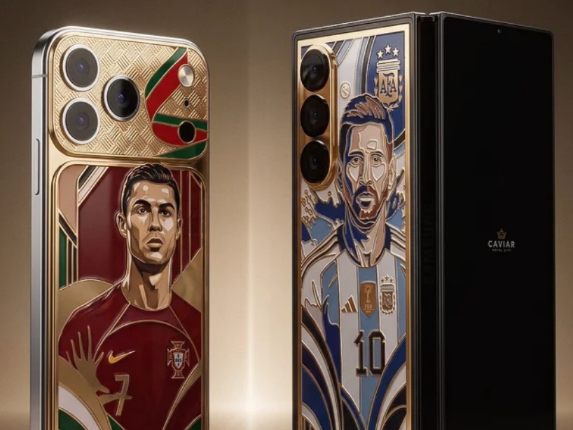Caviarin Ronaldo- ja Messi-puhelimet.
