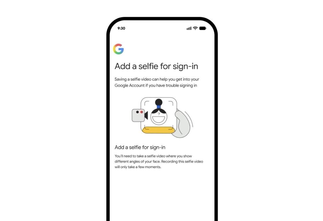 Selfie-video on jatkossa yksi tapa palauttaa Google-tili.