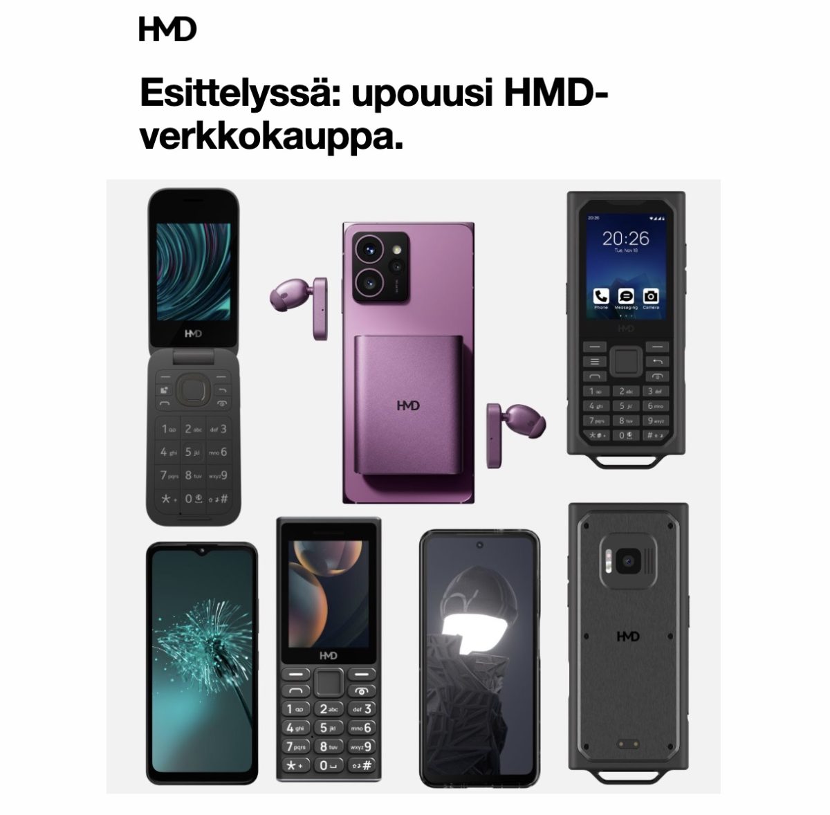 HMD avasi uudelleen oman verkkokauppansa.