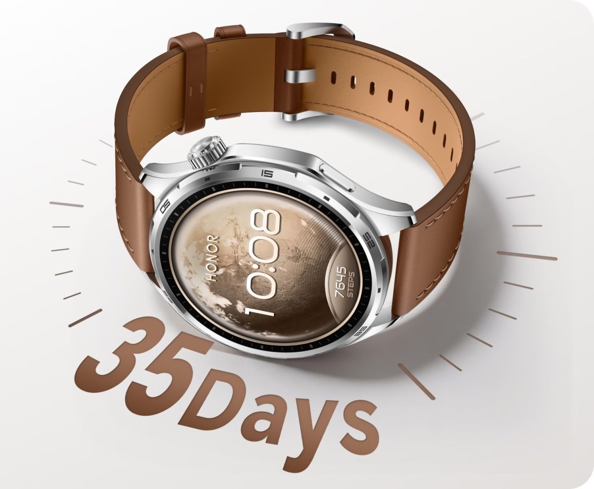 Honor Watch 6 erottuu huikealla akunkestollaan.