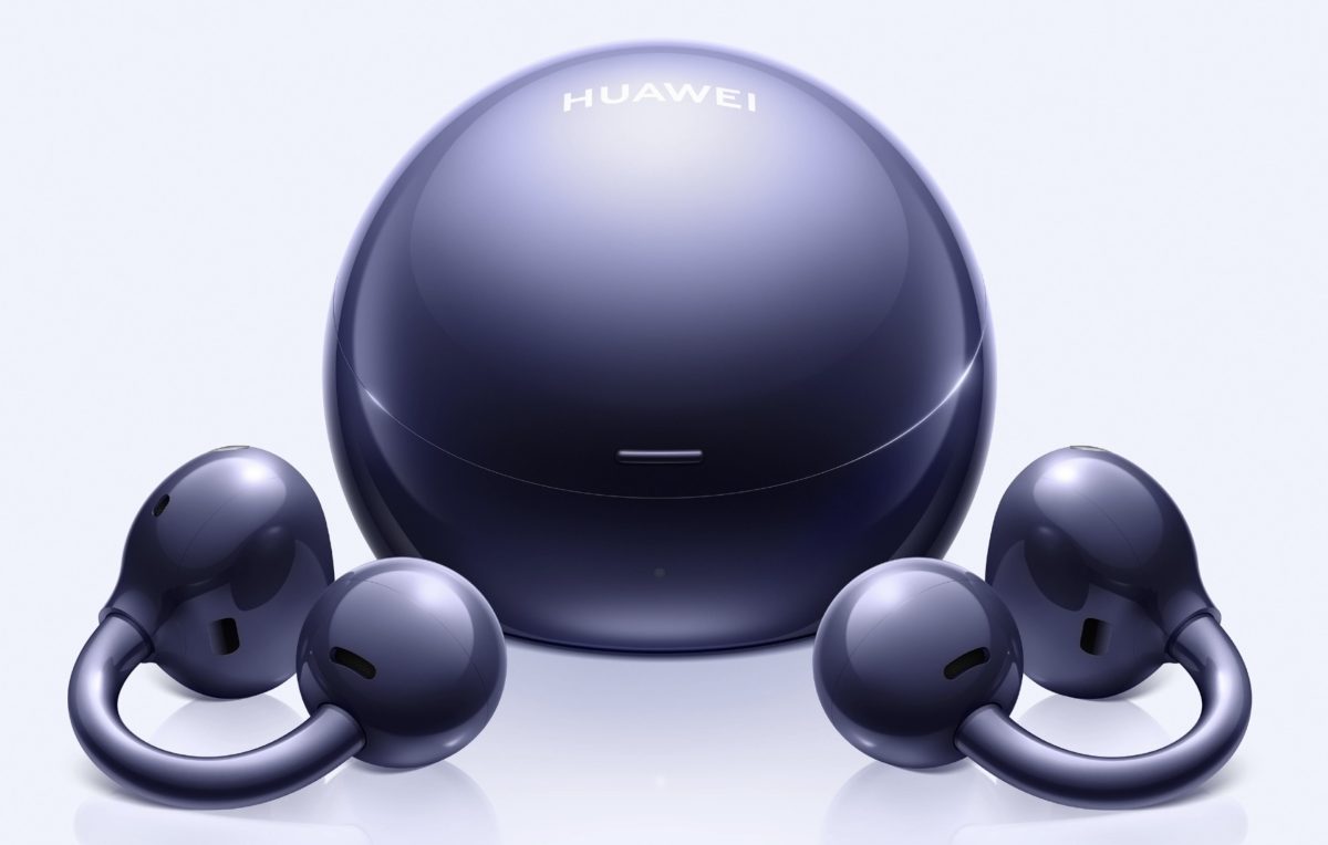 Huawei FreeClip 2 S siniviolettina värivaihtoehtona.