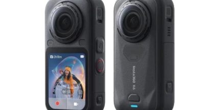 Insta360 X6:n kaksi puolta. Kuva: Roland Quandt / WinFuture.de.