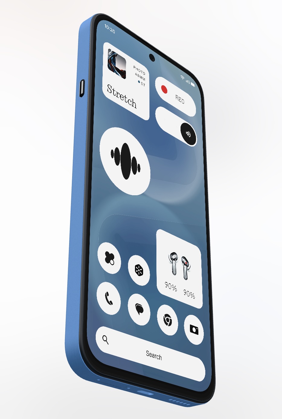Nothing Phone (4b) sisältää 6,77 tuuman AMOLED-näytön.